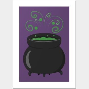 Bubbling Potion in a Cauldron Posters and Art